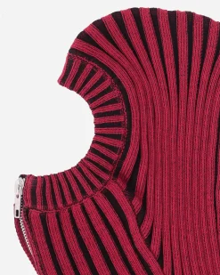 Lueder Hats|Hats^Knitted Zip Balaclava Groppo Red