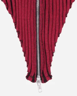 Lueder Hats|Hats^Knitted Zip Balaclava Groppo Red