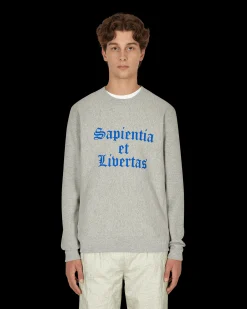 Noah Sweatshirts^Knowledge Crewneck Sweatshirt Grey
