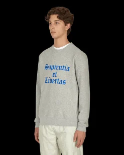 Noah Sweatshirts^Knowledge Crewneck Sweatshirt Grey