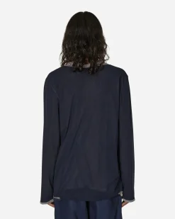 Kiko Kostadinov T-Shirts^Knox Mesh Long Sleeve T-Shirt Icy Lilac / Navy
