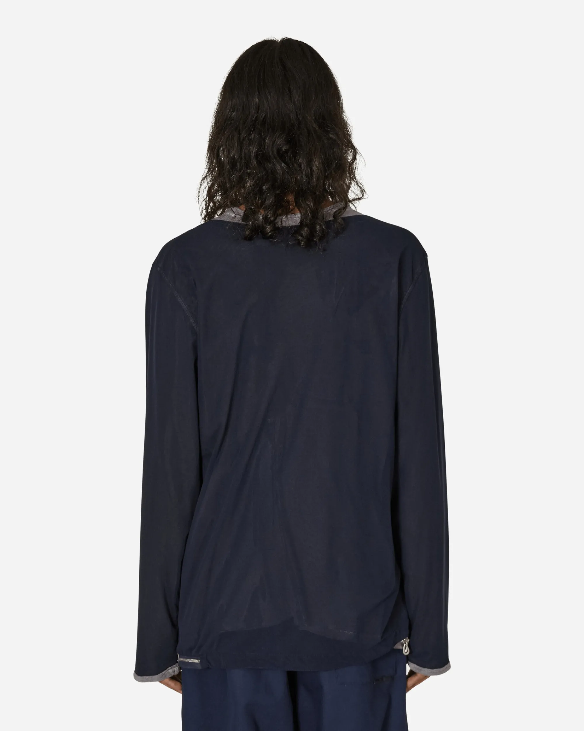 Kiko Kostadinov T-Shirts^Knox Mesh Long Sleeve T-Shirt Icy Lilac / Navy