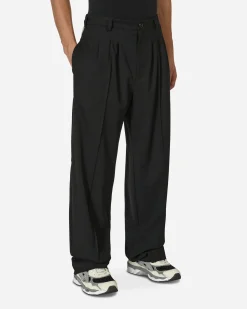Kiko Kostadinov Pants^Kreuk Tailored Trousers Crow Black