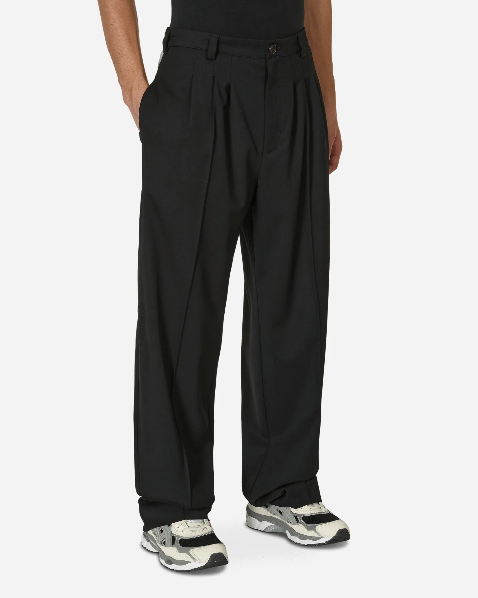 Kiko Kostadinov Pants^Kreuk Tailored Trousers Crow Black