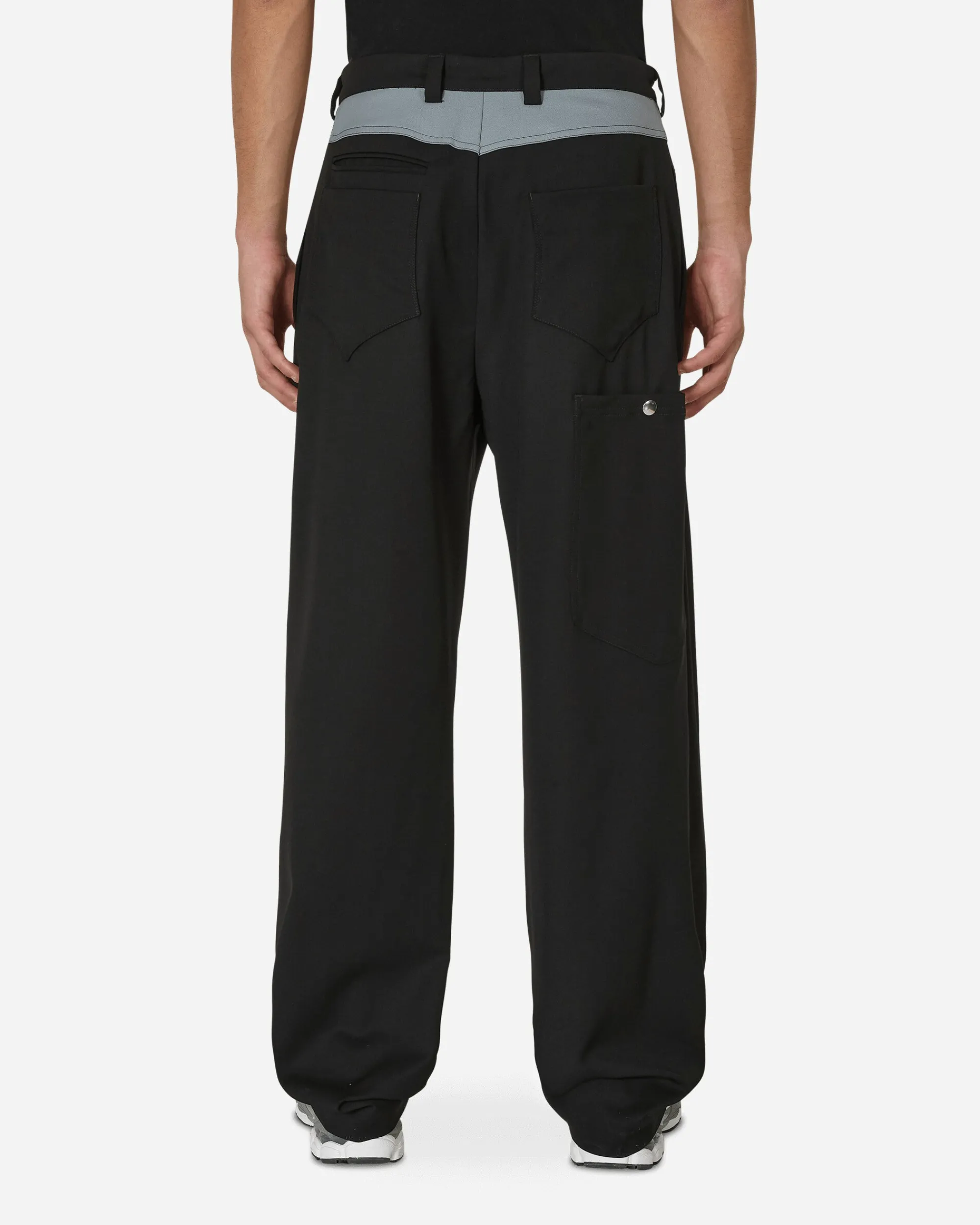 Kiko Kostadinov Pants^Kreuk Tailored Trousers Crow Black