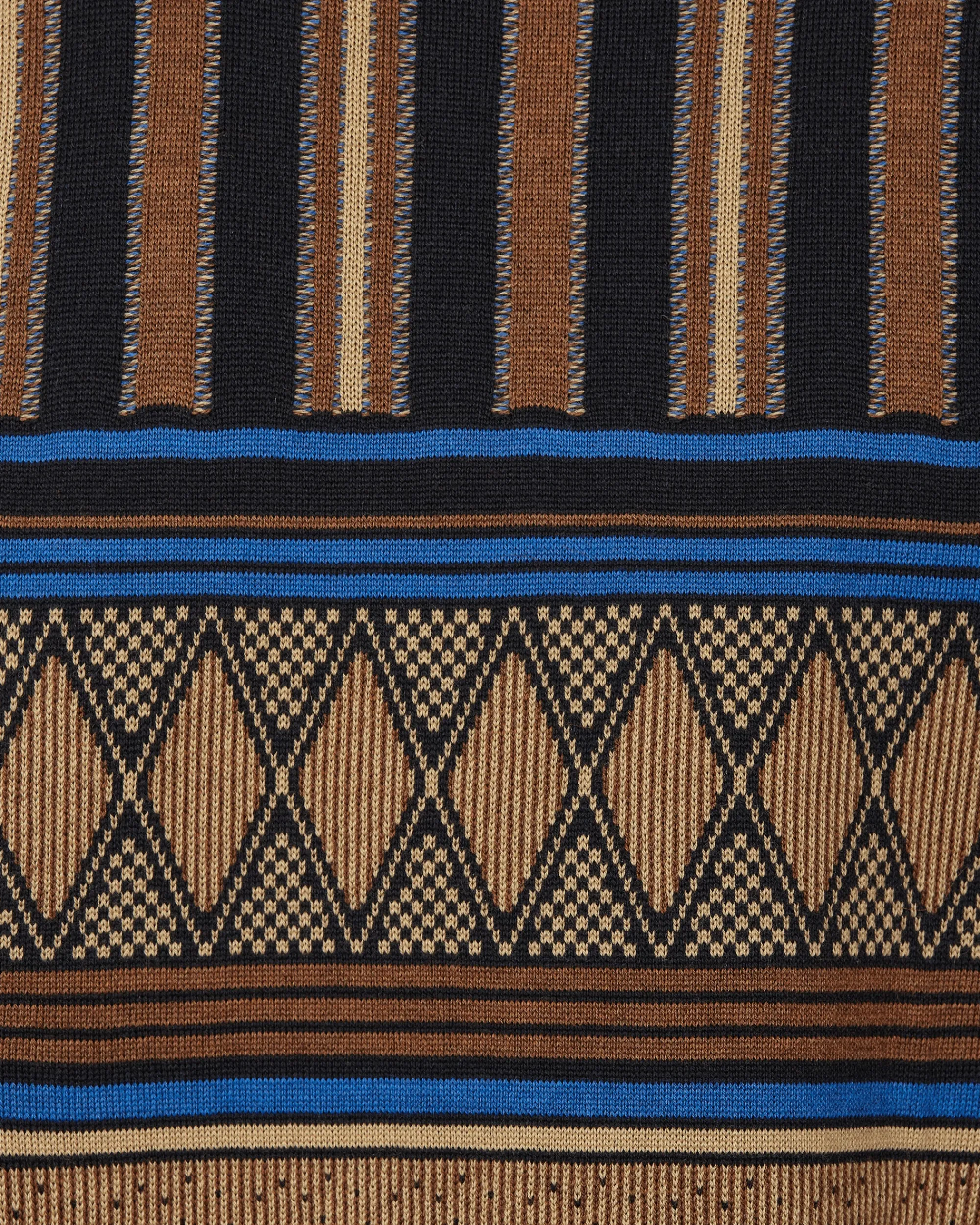 Ahluwalia Knitwear^Kuti Knitted Crewneck Sweater Brown