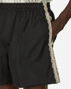 Bode Shorts^Lacework Shorts Black