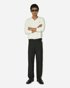 Bode Pants^Lacework Side Buckle Trousers Black