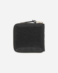 visvim Wallets And Cardholders|Wallets And Cardholders^Leather Bi-Fold Wallet Black