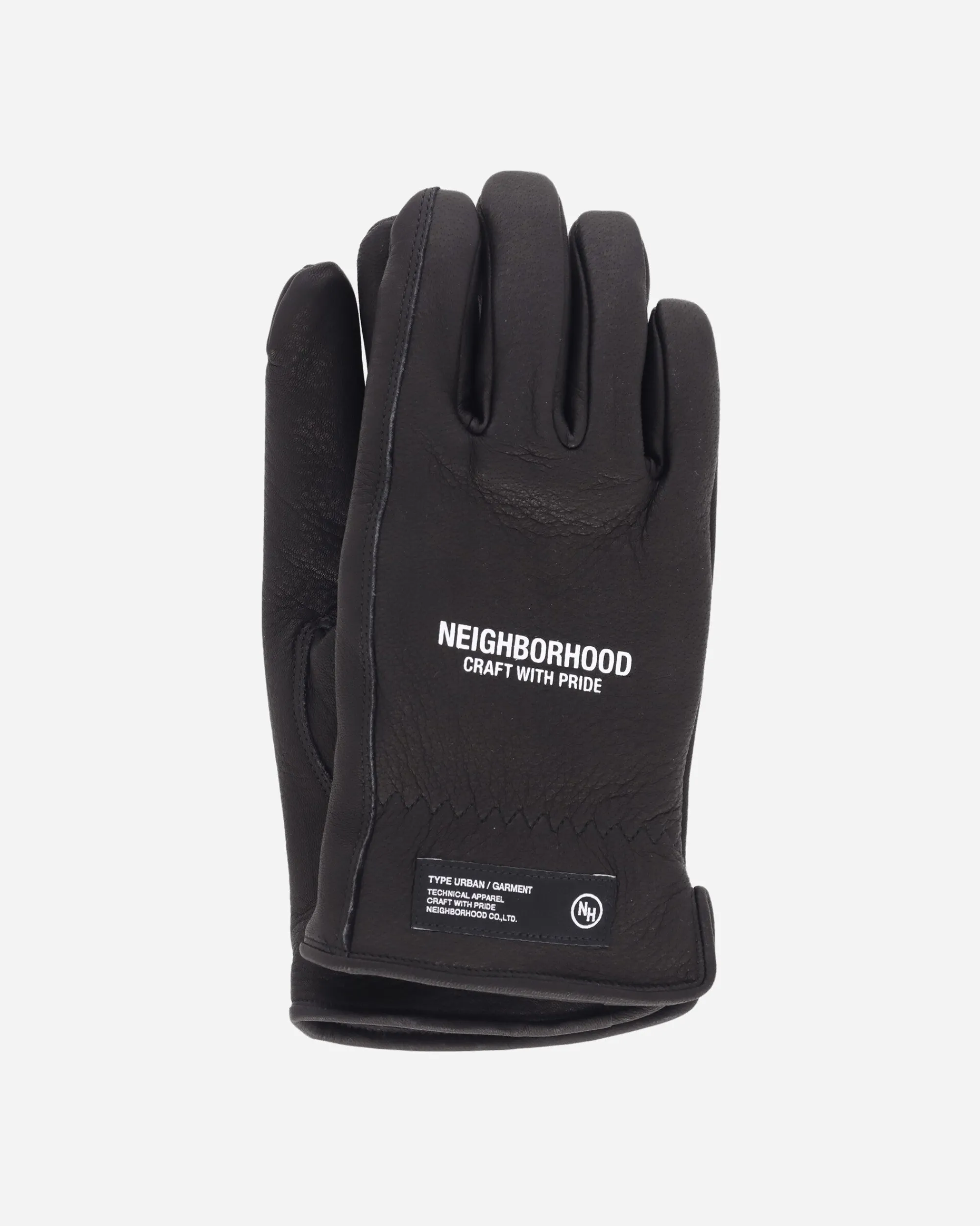 Neighborhood Gloves And Scarves|Gloves And Scarves^Leather Boa Gloves Black