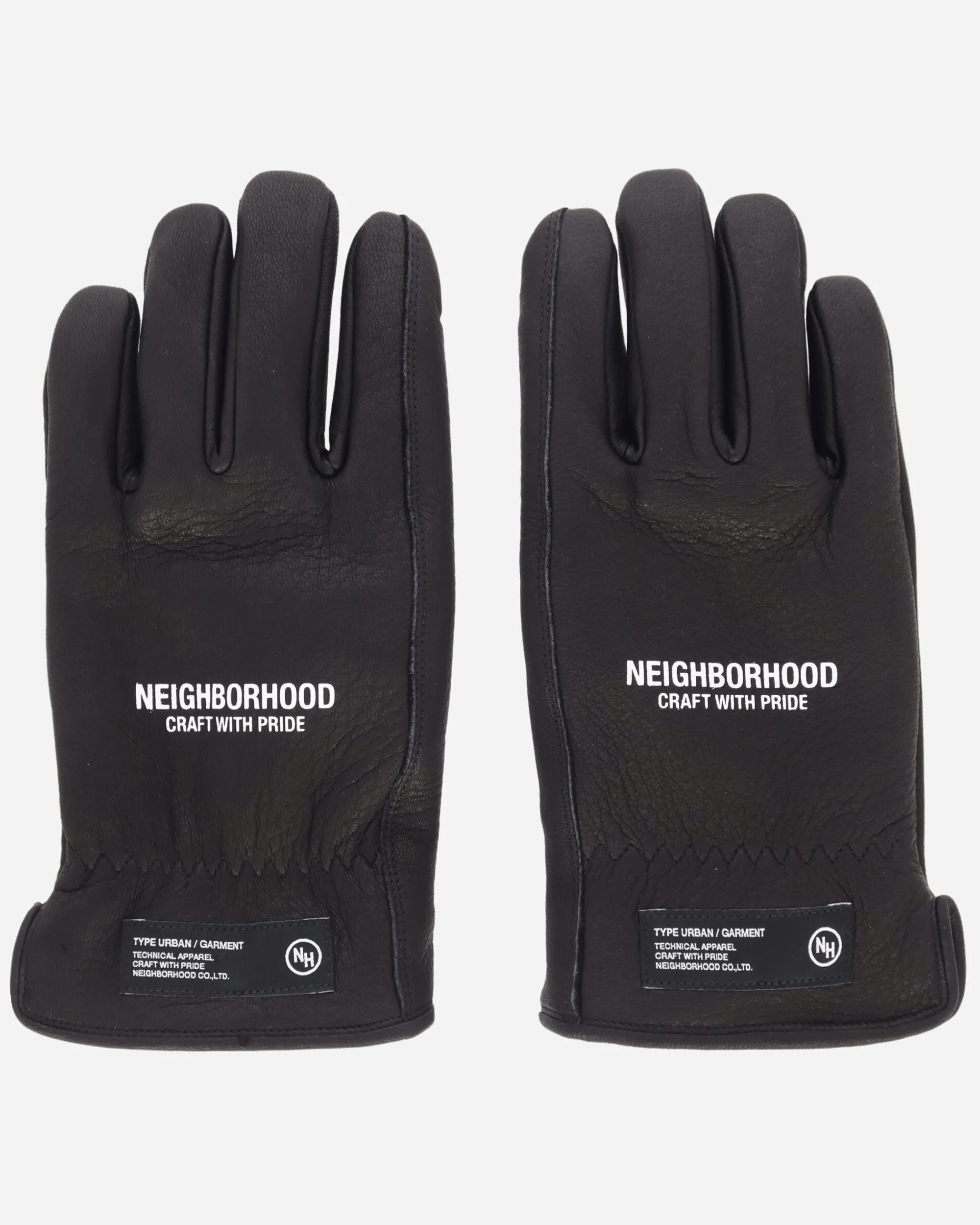 Neighborhood Gloves And Scarves|Gloves And Scarves^Leather Boa Gloves Black