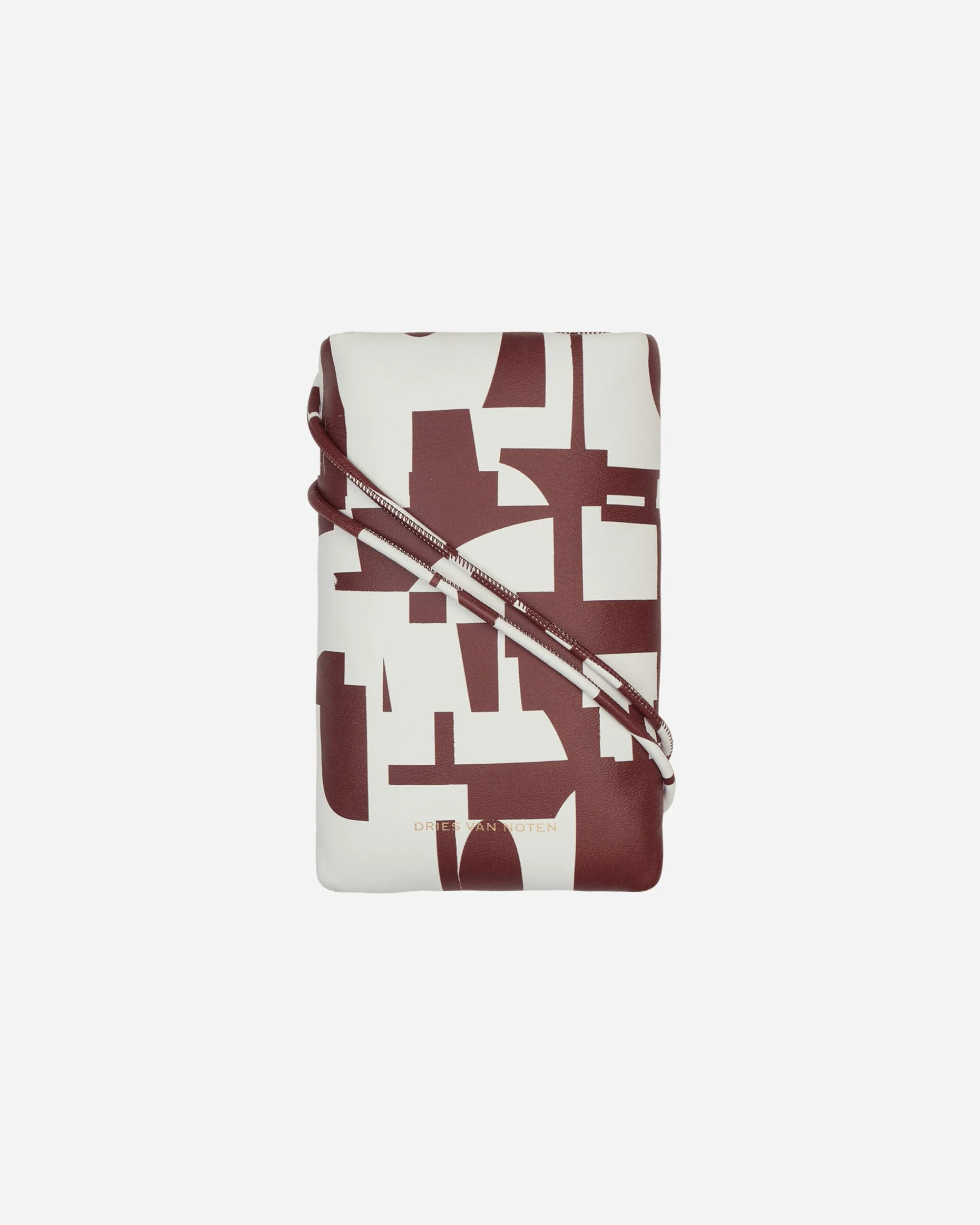 Dries Van Noten Tech And Audio^Leather iPhone Case Red