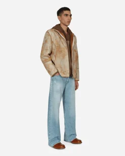 Guess USA Coats And Jackets^Leather Sherpa Jacket Beige