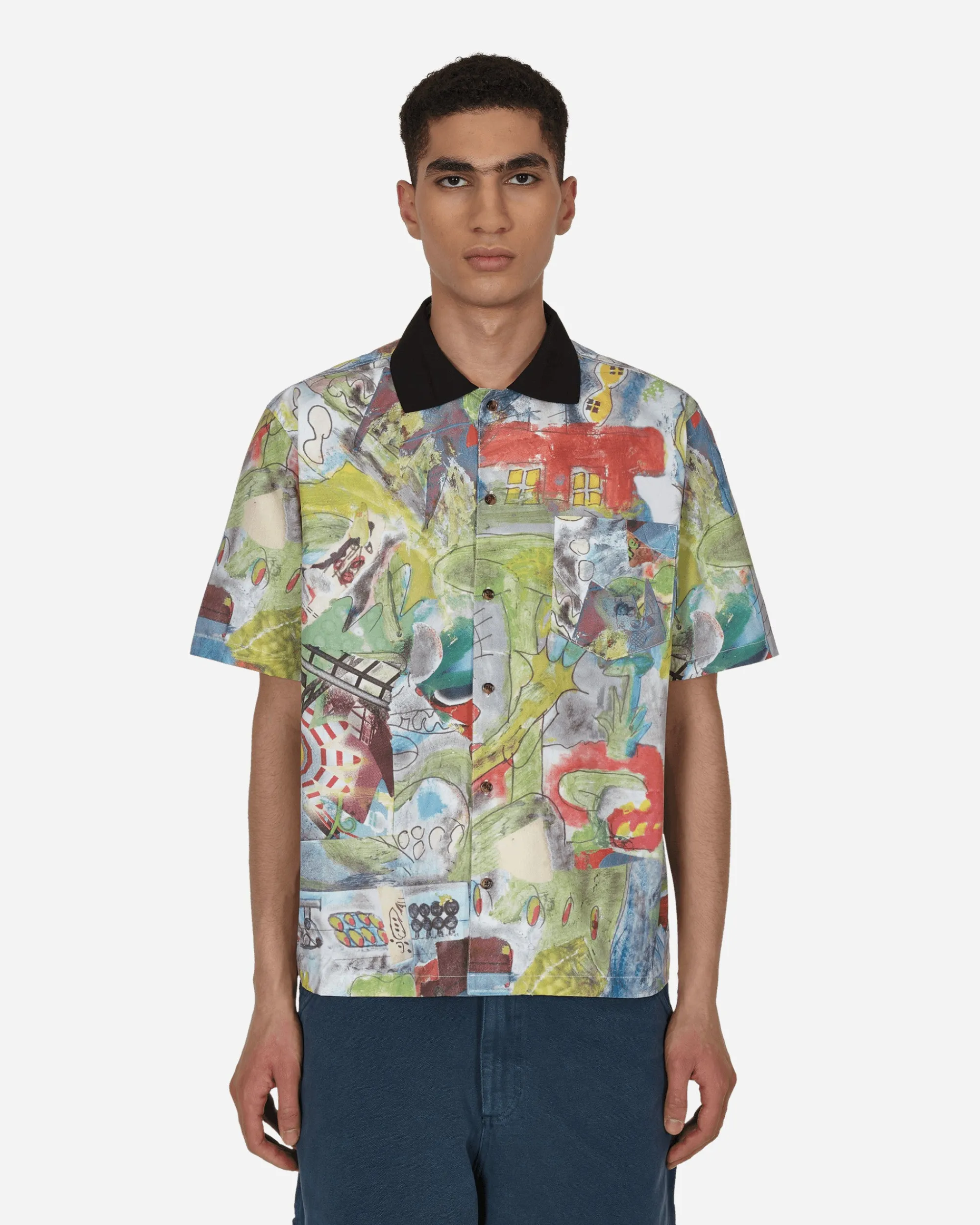 Brain Dead Shirts^Leomis World Shortsleeve Shirt Multicolor