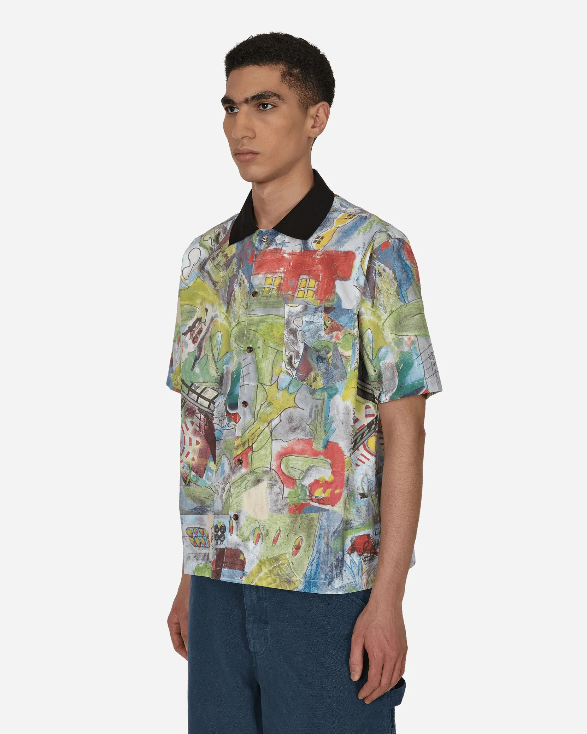 Brain Dead Shirts^Leomis World Shortsleeve Shirt Multicolor