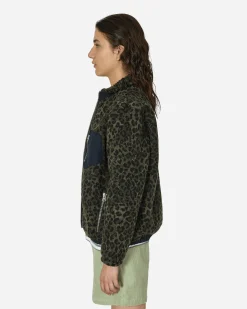 Brain Dead Coats And Jackets^Leopard Reverse Sherpa Jacket Olive