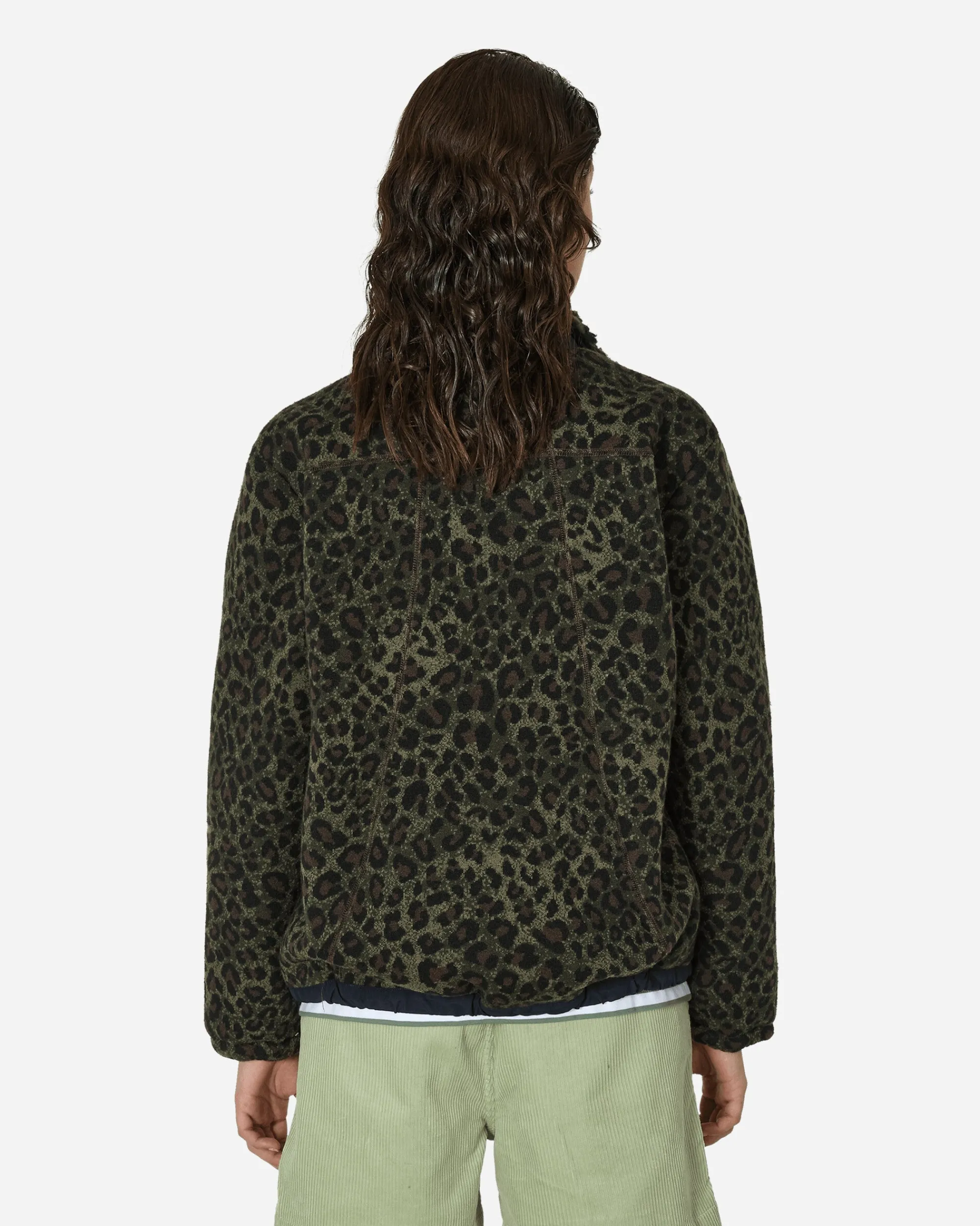 Brain Dead Coats And Jackets^Leopard Reverse Sherpa Jacket Olive