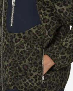 Brain Dead Coats And Jackets^Leopard Reverse Sherpa Jacket Olive