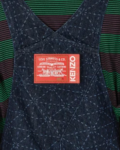 KENZO Paris Pants^Levi’s® Printed Denim Overall Rinse Blue