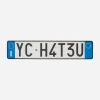 Youth Club Home^License Plate Multicolor