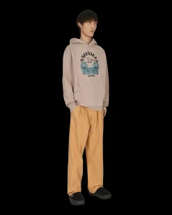 Brain Dead Pants^Livewire Pigment Dyed Herringbone Pants Orange