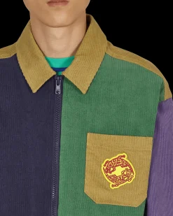 Brain Dead Shirts^Lizards Wide Wale Zip Shirt Multicolor