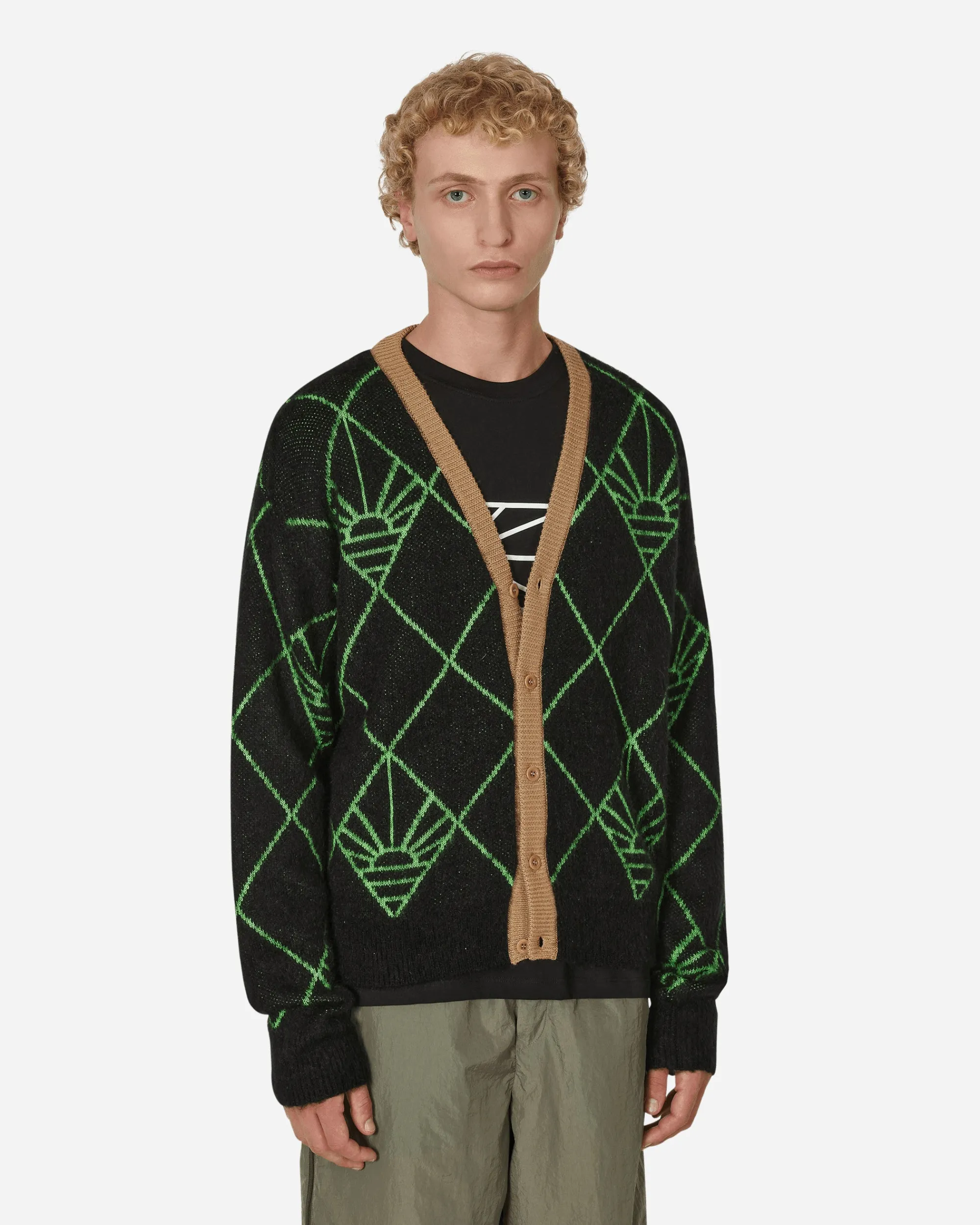 Paccbet Knitwear^Logo Cardigan Black