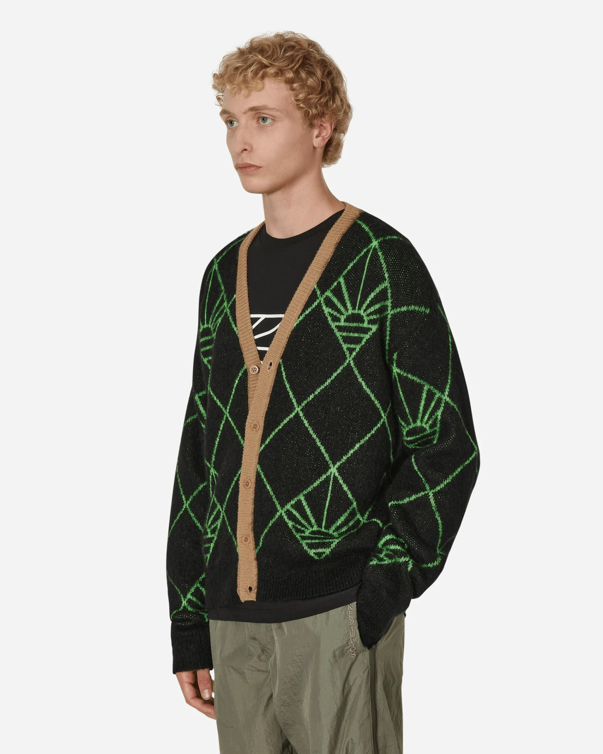 Paccbet Knitwear^Logo Cardigan Black