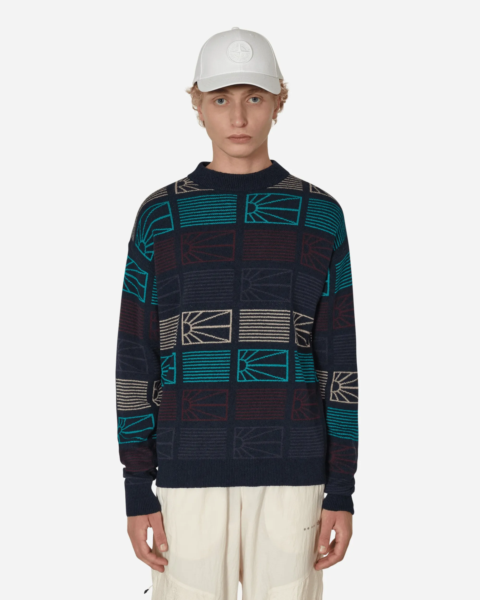 Paccbet Knitwear^Logo Crewneck Sweater Blue