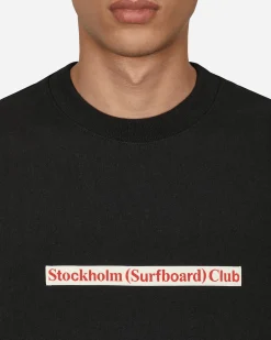 Stockholm (Surfboard) Club Sweatshirts^Logo Crewneck Sweatshirt Black