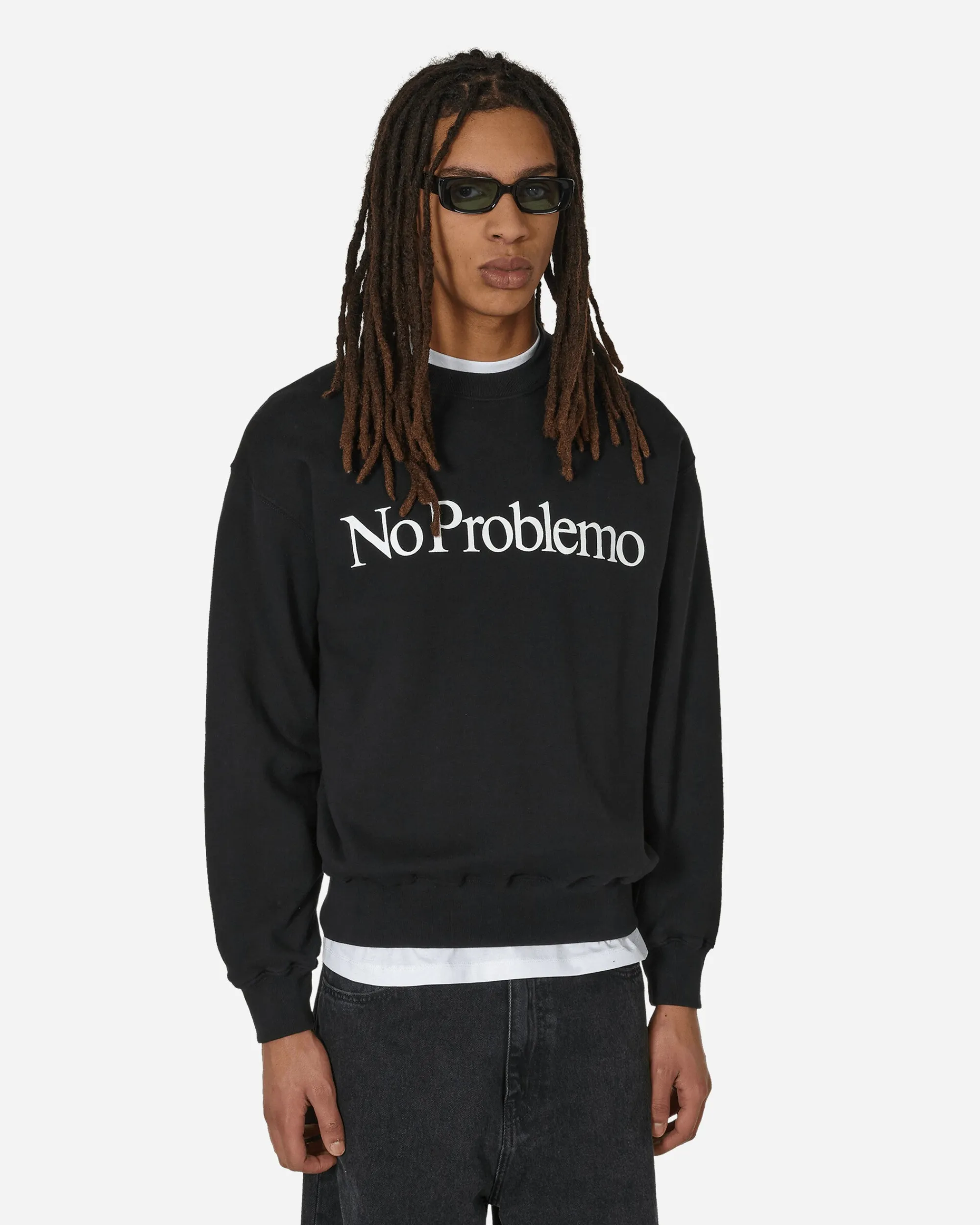 No Problemo Sweatshirts^Logo Crewneck Sweatshirt Black
