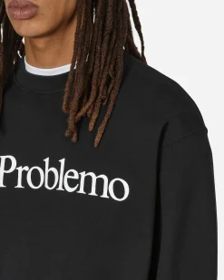 No Problemo Sweatshirts^Logo Crewneck Sweatshirt Black