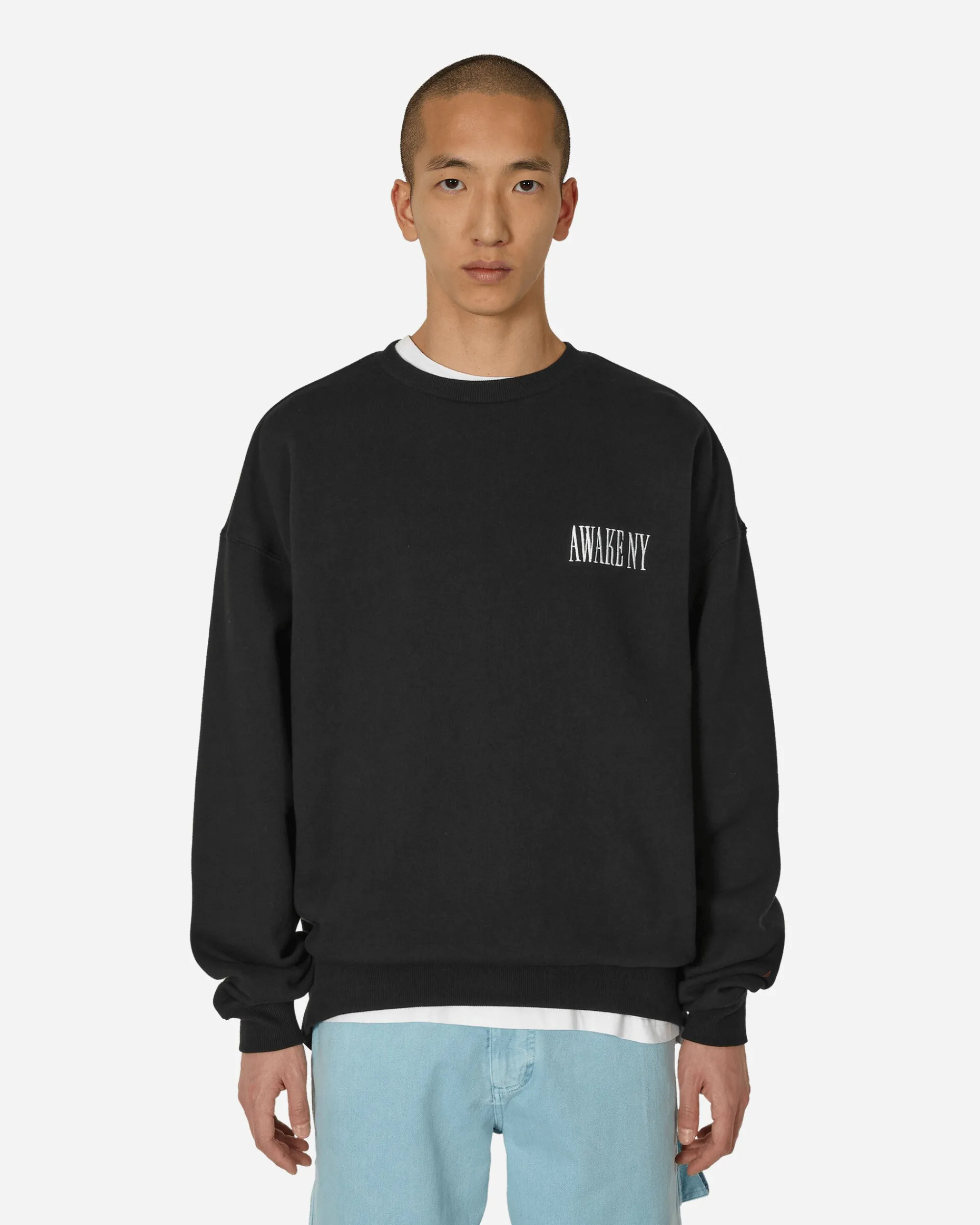 Awake NY Sweatshirts^Logo Crewneck Sweatshirt Black
