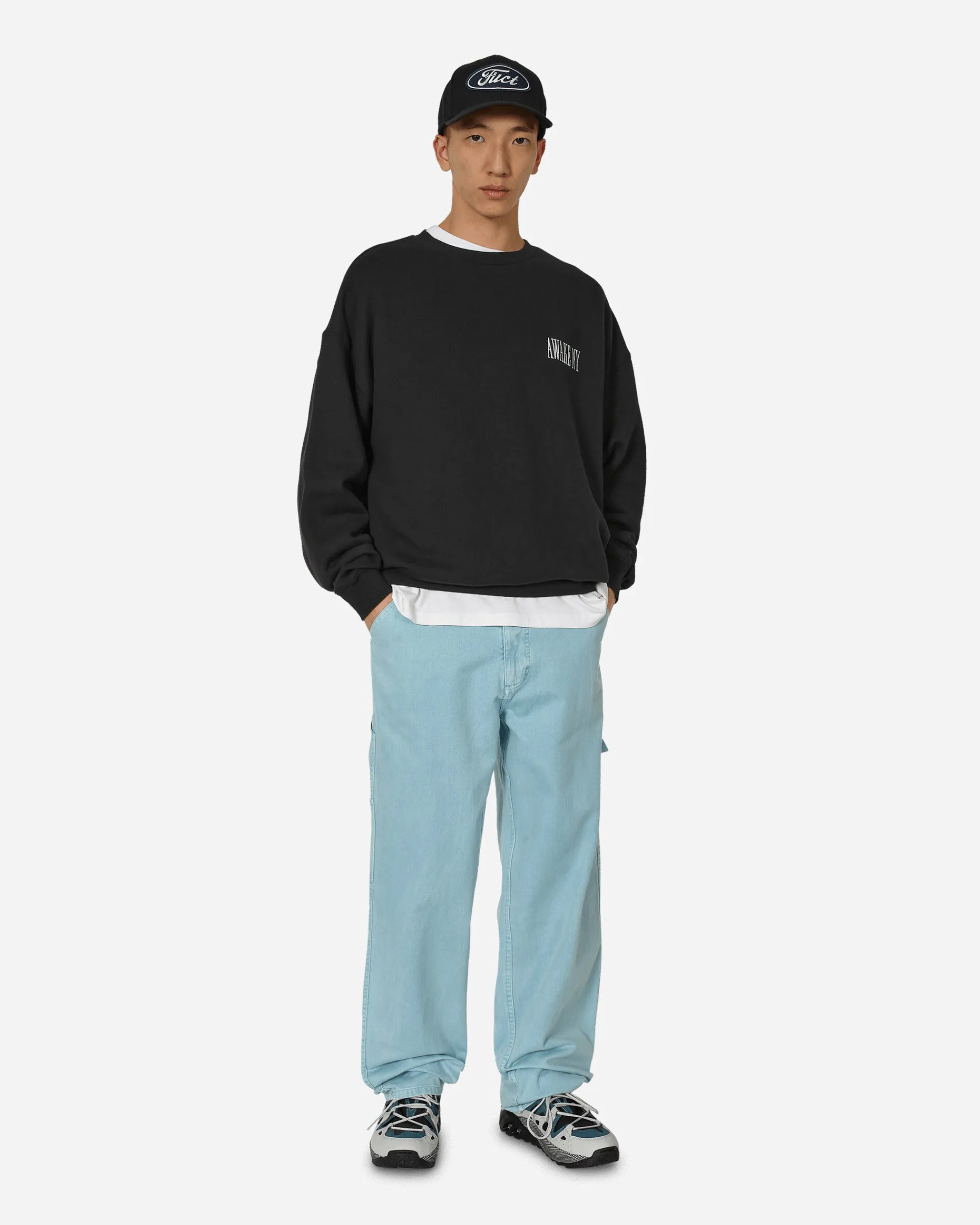 Awake NY Sweatshirts^Logo Crewneck Sweatshirt Black