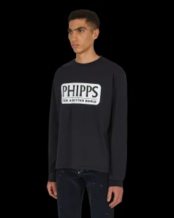 Phipps T-Shirts^Logo Graphic Longsleeve T-Shirt Blue