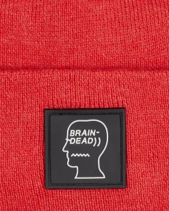 Brain Dead Hats|Hats^Logo Head Beanie Brown