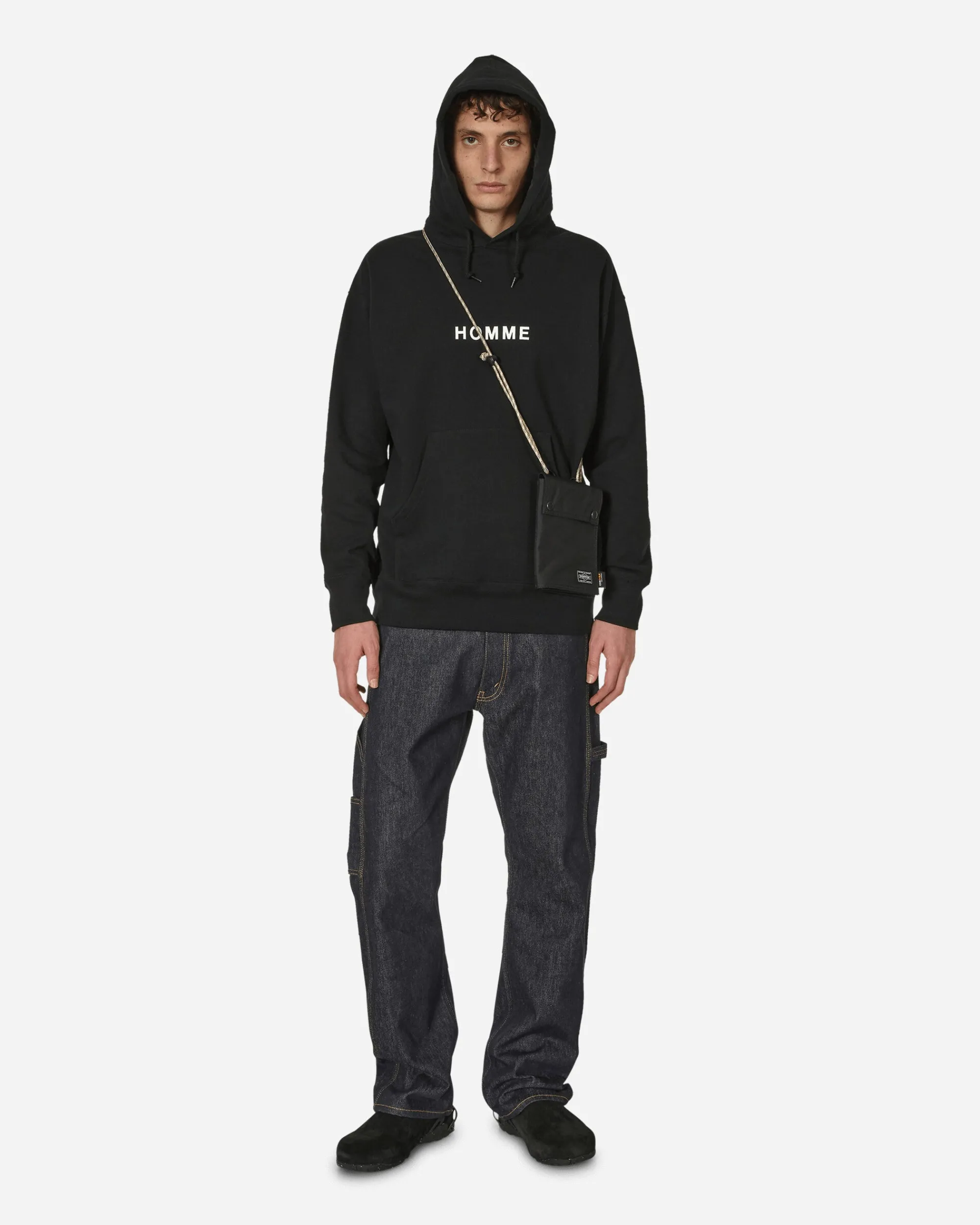 Comme Des Garçons Homme Sweatshirts^Logo Hooded Sweatshirt Black