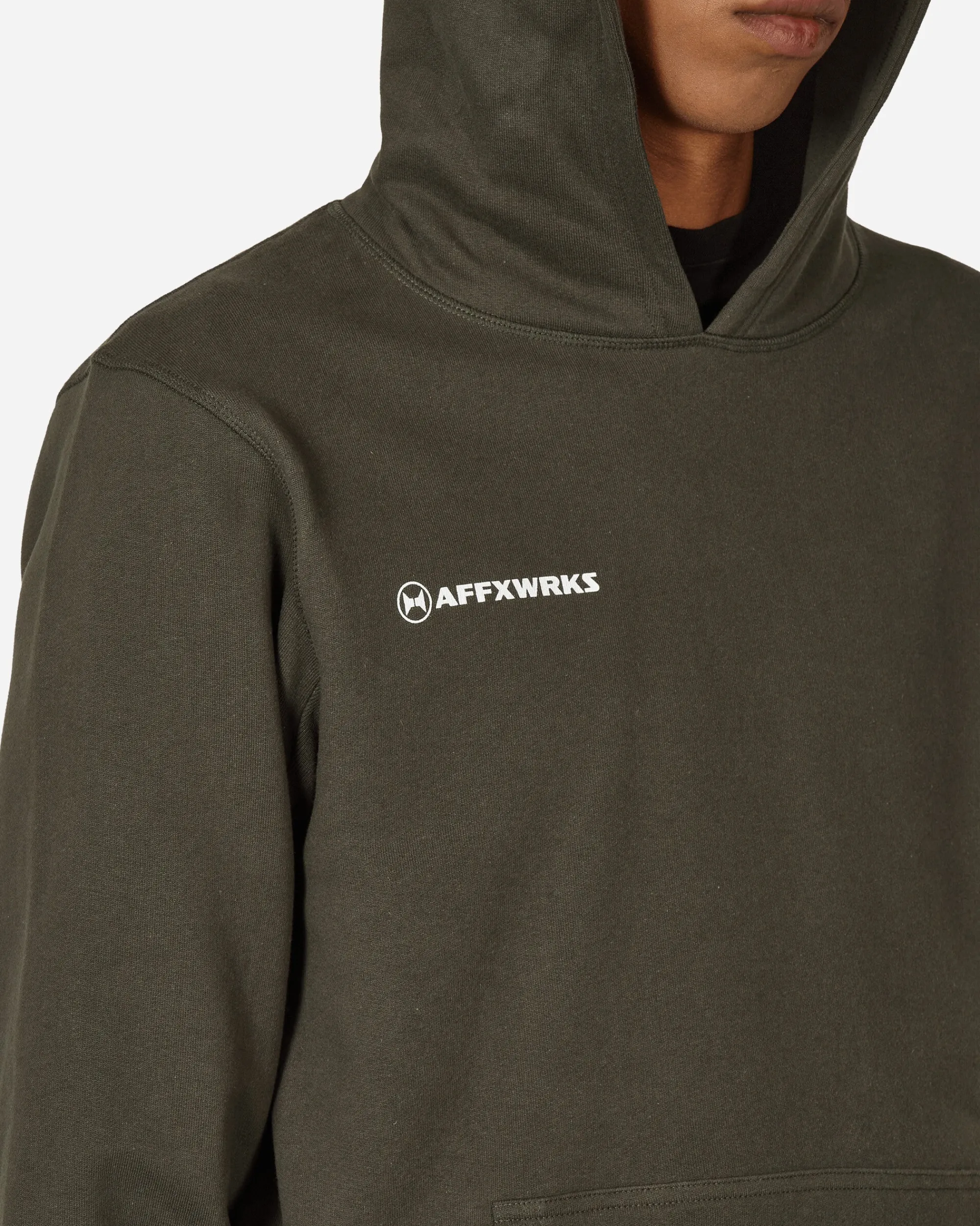 AFFXWRKS Sweatshirts^Logo Hooded Sweatshirt Washed Black