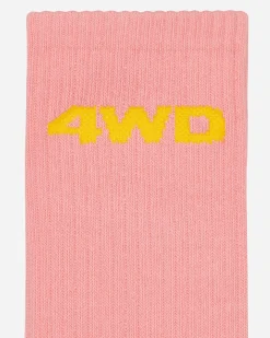 4 Worth Doing Underwear^Logo Socks Pink