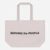 Serving The People Bags·Tote|Bags·Tote^Logo Tote Bag Beige