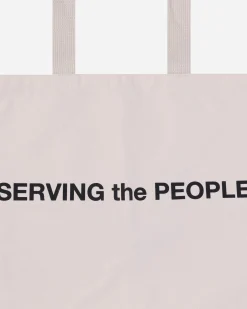 Serving The People Bags·Tote|Bags·Tote^Logo Tote Bag Beige