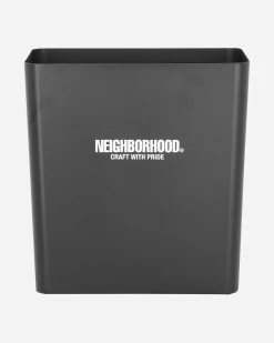 Neighborhood Home^Logo Trash Can Black