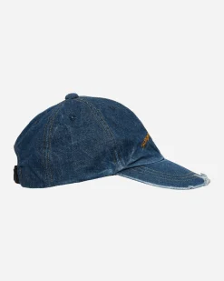 Song for the Mute Hats|Hats^Logo Washed Denim Cap Blue