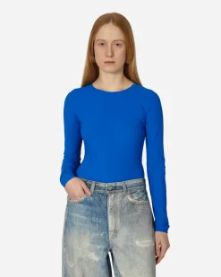 MM6 Maison Margiela T-Shirts^Long-Sleeve Bodysuit Blue