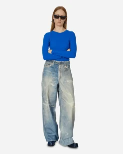 MM6 Maison Margiela T-Shirts^Long-Sleeve Bodysuit Blue