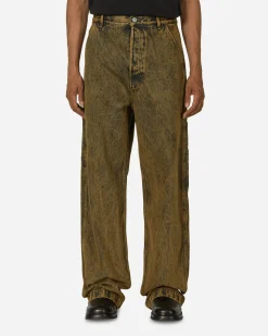 Dries Van Noten Pants^Loose Fit Denim Pants Beige