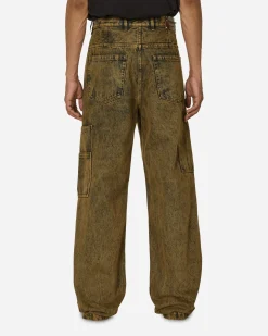 Dries Van Noten Pants^Loose Fit Denim Pants Beige