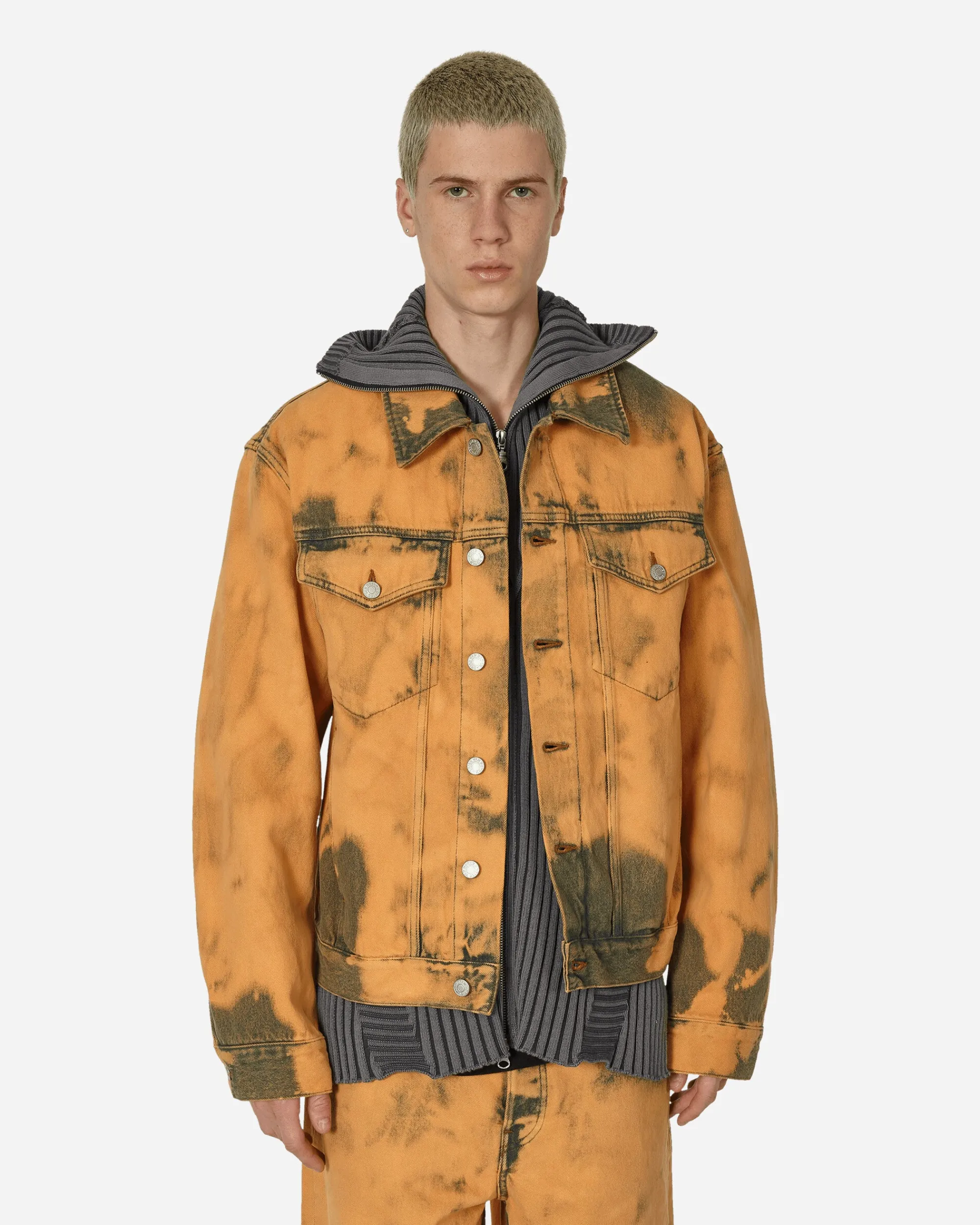 Dries Van Noten Coats And Jackets^Loose Fit Tie-Dye Denim Jacket Light Rust