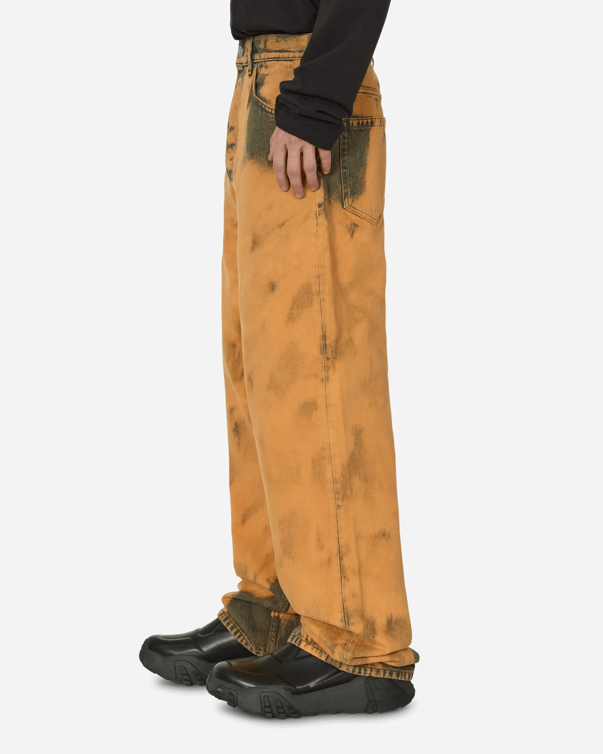 Dries Van Noten Pants^Loose Fit Tie-Dye Jeans Light Rust