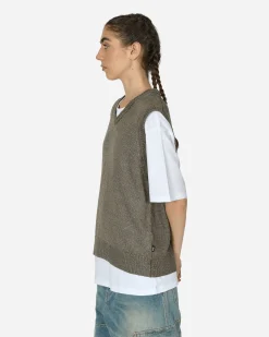 Stüssy Knitwears^Loose Knit Linen Vest Stone